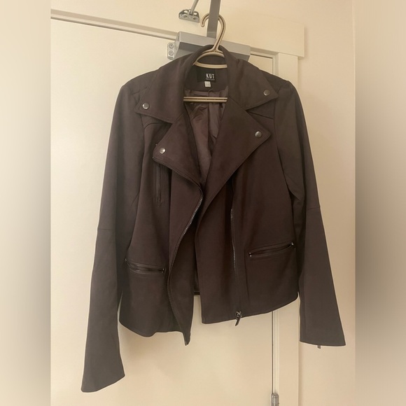 Vegan Suede Bomber Jacket - Picture 2 of 10